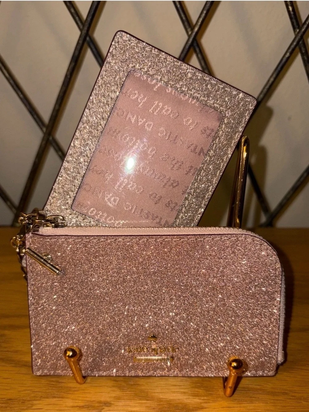Kate Spade “Shimmy Glitter” 2pc. Cardholder Nwot